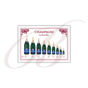 Essuie-Verres:  Les Bouteilles Champagne